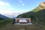 هتلی یک تخته بدون دیوار در سوئیس